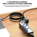 PremiumCord Adapter USB-C to Gigabit 10/100/1000Mbps + 3x USB3.2 connector