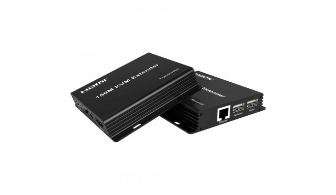 PremiumCord HDMI KVM extender 150m , over one LAN cable Cat5e/Cat6, FULL HD 1080p