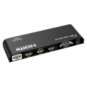PremiumCord 4Kx2K@60Hz HDMI switch 3:1 metal with remote control and power adapter