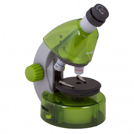 Mikroskoop lastele, Levenhuk LabZZ M101 Lime, 40x-640x, koos katsekomplektiga