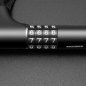 Rockbros 3230002001 bicycle lock with combination and key - black
