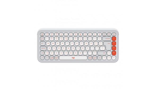 LOGITECH POP ICON KEYS - helebeež (US) klaviatuur