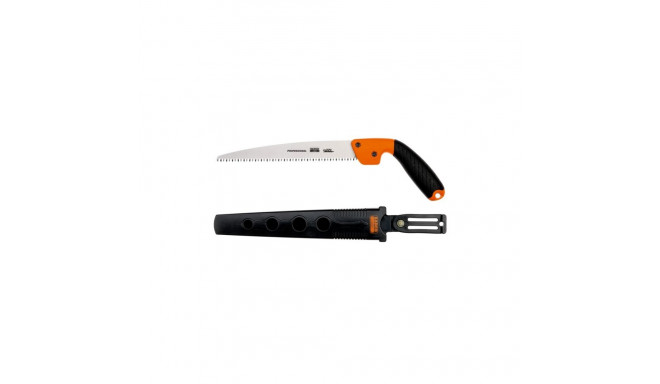 Handheld pruning saw with dual-component handle and holster 5 TPI for living wood, 240mm