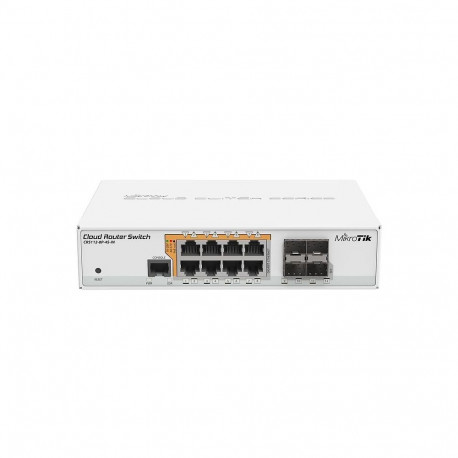 Mikrotik CRS112-8P-4S-IN network switch Gigabit Ethernet (10/100/1000) Power over Ethernet (PoE) Whi