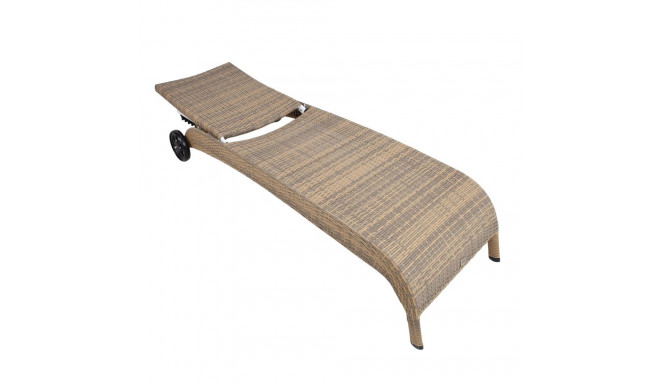Deck chair WICKER cappuccino