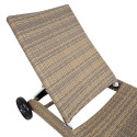 Lamamistool WICKER 73x196xH99cm, cappuccino