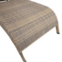 Deck chair WICKER cappuccino