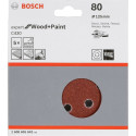 Bosch lihvimispadi C 430 D125MM puit, teralisus 80, 5 tk.