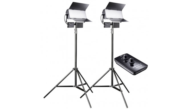 Walimex Pro Sirius 160 LED 65W päevavalgus 2-pakk statiividega