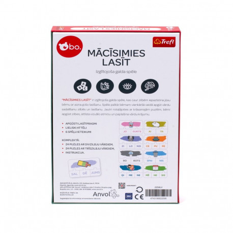 bo. educational board game "Syllables" (In Latvian lang.)