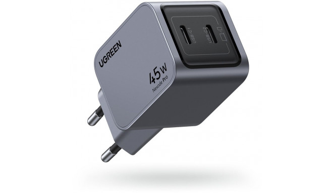 "UGREEN Nexode Pro 45W Dual USB-C GaN Fast Charger EU gray"