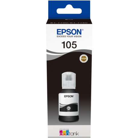 "Epson Tinte 4LB 105 EcoTank Black ink bottle pigmented"