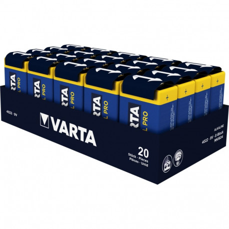 "Batterie 9V E-Block (6LR61) *Varta* Industrial Pro - 20-Pack"