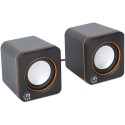 "MANHATTAN Lautsprecher fr PC und Laptop 2600 Series zwei verbundene Lautsprecher 1.4 m USB-Kabel US