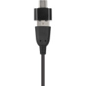 "MANHATTAN Lautsprecher fr PC und Laptop 2600 Series zwei verbundene Lautsprecher 1.4 m USB-Kabel US