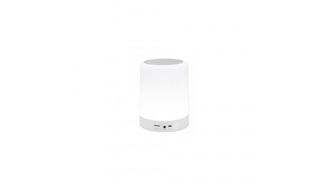 "MANHATTAN LED-Bluetooth-Lautsprecher LED-Licht mit drei Helligkeitsstufen und sechs Farben MicroSD-