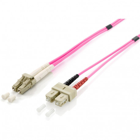 "Equip LWL Patchkabel LC->SC 0.50m Multimode Duplex OM4 vi Polybeutel"