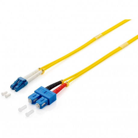 "Equip LWL Patchkabel LC->SC 1.00m Singlemode Duplex OS2 ge Polybeutel"