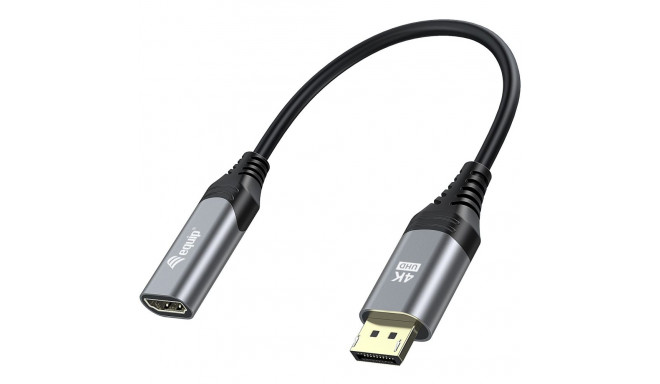 "Equip Displayport->HDMI Adapter 1.2 St/Bu 4K/60Hz grau"