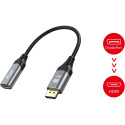"Equip Displayport->HDMI Adapter 1.4 St/Bu 8K/60Hz grau"