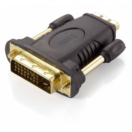 "Equip HDMI Adapter A-DVI(24+1) Bu/St 1920 x 1200 sw Polybeutel"