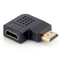 "Equip HDMI Adapter A-B St/Bu 90 Grad gewinkelt sw Polybeutel"