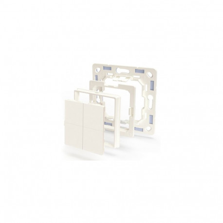 Shelly Plug & Play BLU Wall Switch 4 adapter Legrand & Shelly valge