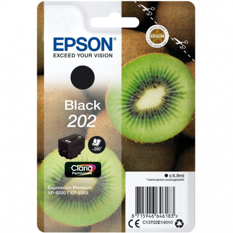 "Epson Tinte 202 C13T02E14010 Schwarz bis zu 250 Seiten"
