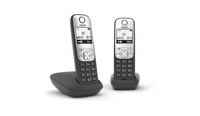 "GIGASET A690A DUO mit Anrufbeantworter - schwarz/silber"
