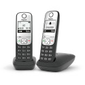 "GIGASET A690A DUO mit Anrufbeantworter - schwarz/silber"