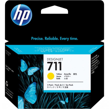 "HP 711 Original Tinte gelb Standardkapazitt 3er-Pack"