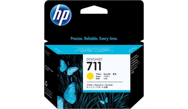 "HP 711 Original Tinte gelb Standardkapazitt 3er-Pack"