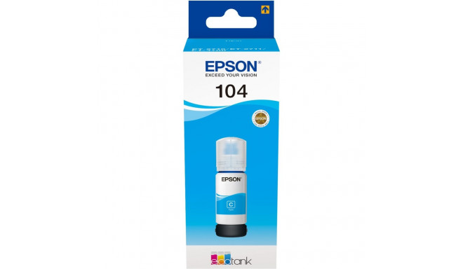 "Epson Tinte 104 EcoTank C13T00P240 Cyan bis zu 7.500 Seiten"