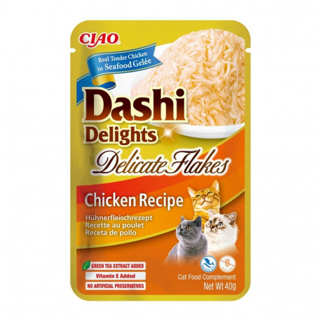 INABA CAT Dashi Delights Delicate Flakes Chicken - cat treat - 40g