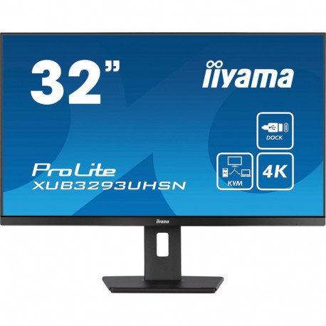 iiyama ProLite XUB3293UHSN-B5 arvutimonitor 80 cm (31,5") 3840 x 2160 pikslit 4K Ultra HD LCD must