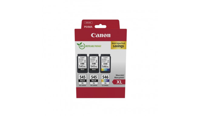 Canon 8286B013 tindikassett 3 tk Originaal Kõrge (XL) Mahutavus Must, Tsüaan, Magenta, Kollane
