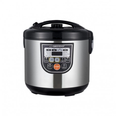 Esperanza EKG011 multi cooker 5 L 860 W Black, Stainless steel