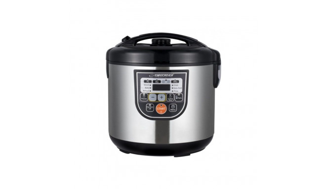 Esperanza EKG011 multikeetja 5 l 860 W must, roostevaba teras