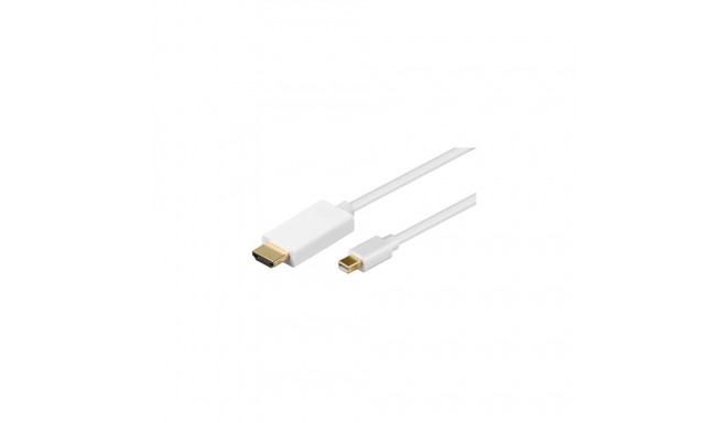 goobay Mini DisplayPort > HDMI white 2m