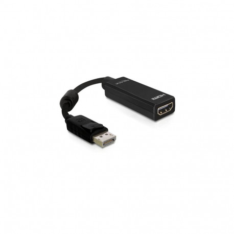 Adapter DP-Stecker auf HDMI-Buchse (schwarz, 12,5 cm)