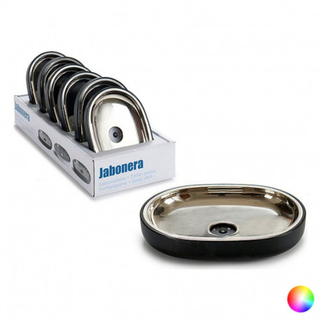 Seebialus Hõbedane Roostevaba teras Plastmass 9,5 x 2,5 x 13 cm - Valge