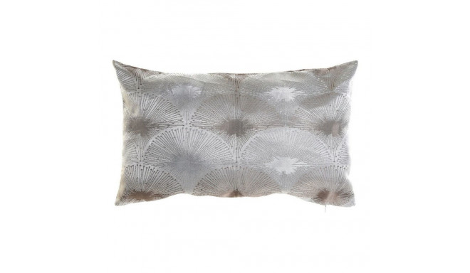Cushion DKD Home Decor Grey Polyester Aluminium Traditional