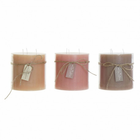 Candle DKD Home Decor (3 pcs) (12 x 12 x 12 cm)