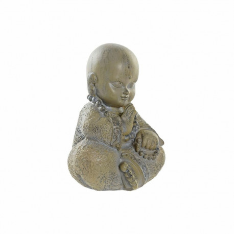 Dekoratiivkuju DKD Home Decor Vaik Helehall Munk (11 x 8.5 x 15.5 cm)