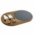 Cutting board DKD Home Decor Stainless steel Board Acacia (32 x 20 x 1.5 cm) (4 x 15 x 1,5 cm) (3 pc