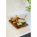 Cutting board DKD Home Decor Stainless steel Board Acacia (32 x 20 x 1.5 cm) (4 x 15 x 1,5 cm) (3 pc