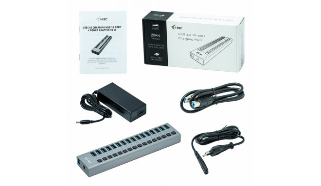USB-jaotur i-Tec U3CHARGEHUB16 Hall 90 W