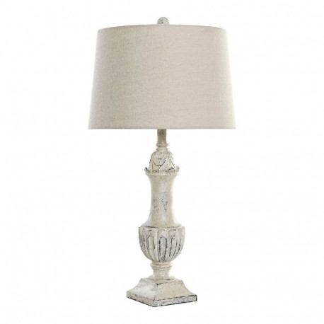 Galda lampa DKD Home Decor Krēmkrāsa Sveķi 220 V 60 W 38 x 38 x 73 cm