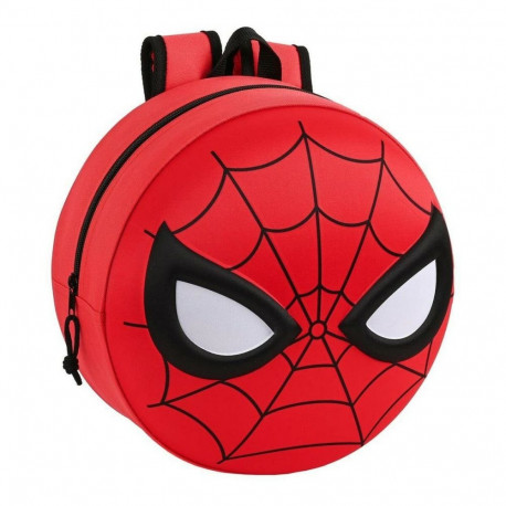 3D Bērnu soma Spiderman 642267358 Melns Sarkans 31 x 31 x 10 cm