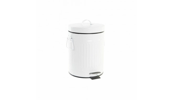 Atkritumu Tvertne DKD Home Decor Balts Dzelzs Pamata (20 x 25 x 31 cm) (5 L)